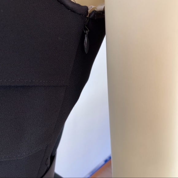 Halston Heritage Sleeveless Asymmetric Drape Dress - Picture 4 of 8